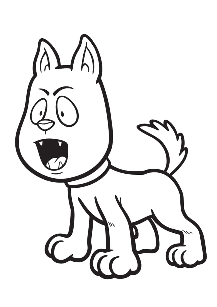 Puppy Outline Kids Coloring Pages Pdf Free Vectors